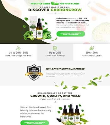 Carbon Grow Website by Business Nitrogen