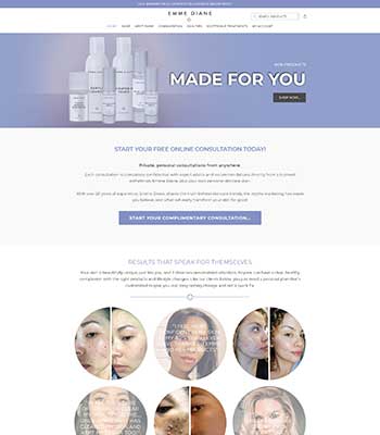 Emme Diane Website by Business Nitrogen
